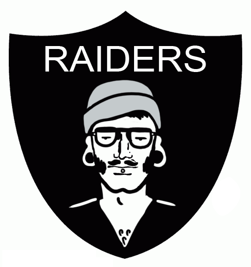Oakland Raiders Hipsters Logo fabric transfer